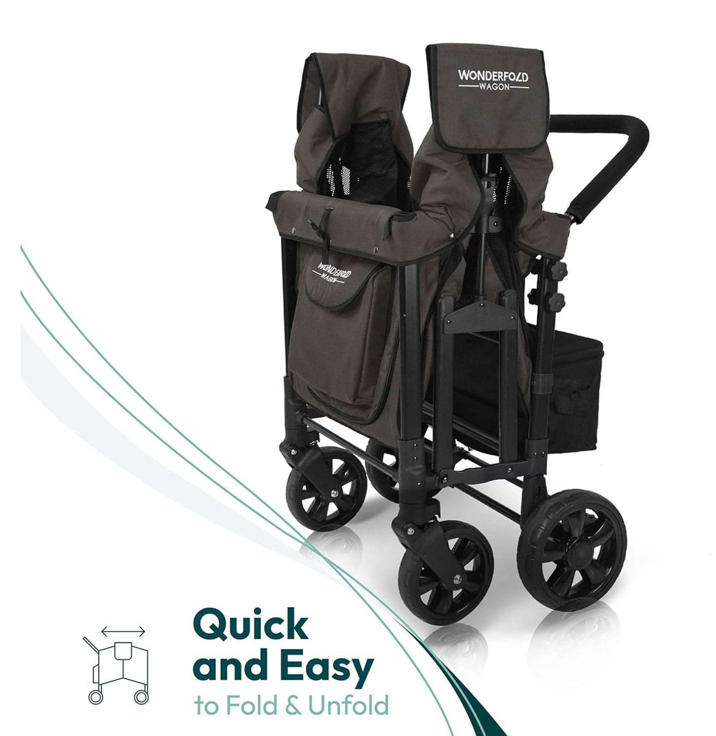 WONDERFOLD W4 Original Quad Baby & Kids Stroller Wagon