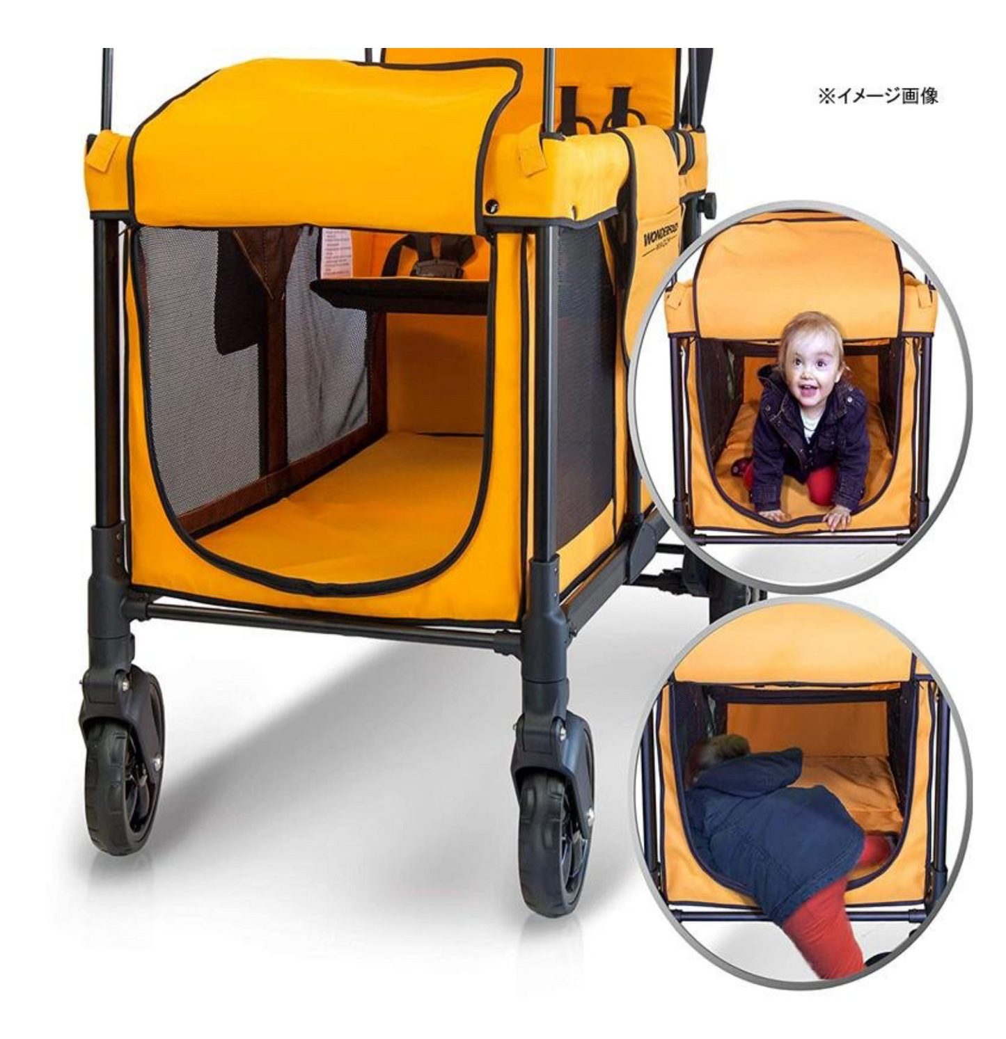 WONDERFOLD W4 Original Quad Baby & Kids Stroller Wagon