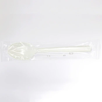 Plastic Spoons, Single Bag, 100 Count - Ivory Color