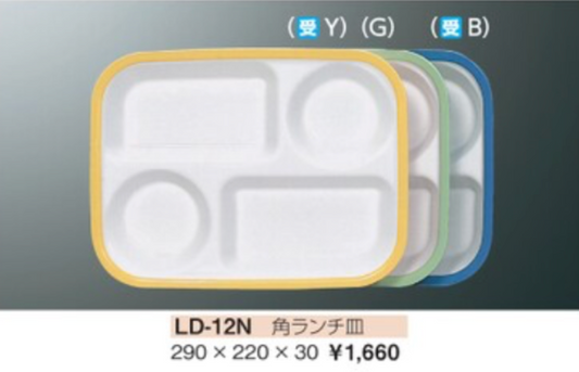 Polypropylene Tableware Square Lunch Plate