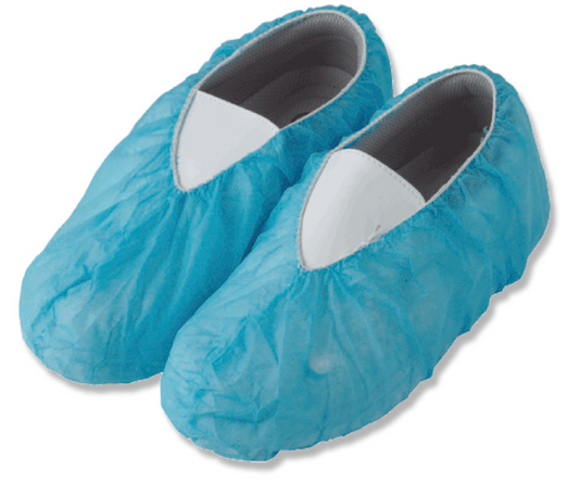 Kawanishi Non-woven Disposable Shoe Cover, 100 Sheets - Blue